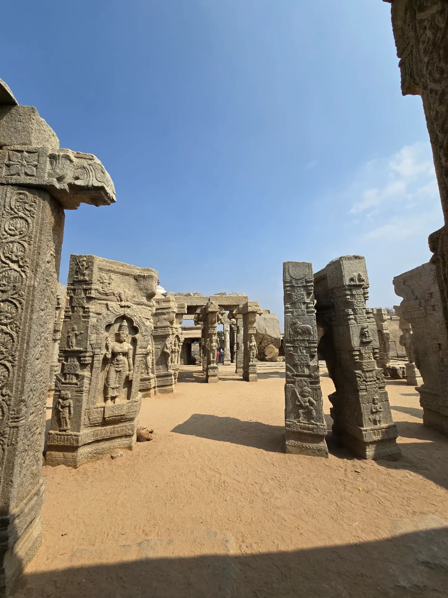 Lepakshi temple courtyard